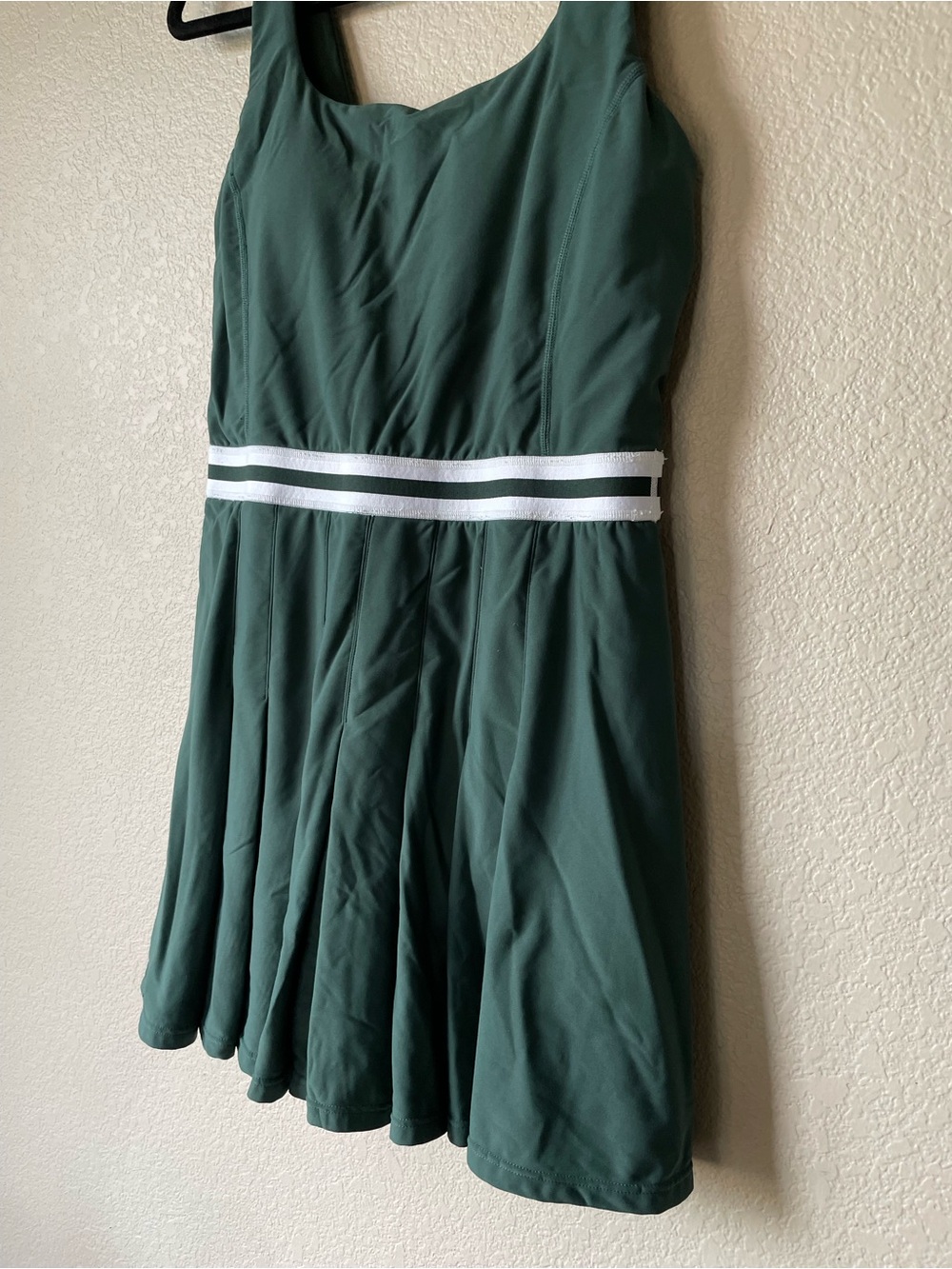 The Upside Peached Lucette Pleated Eden Green Tennis Athletic Mini Dress Size 8 - Picture 7 of 10
